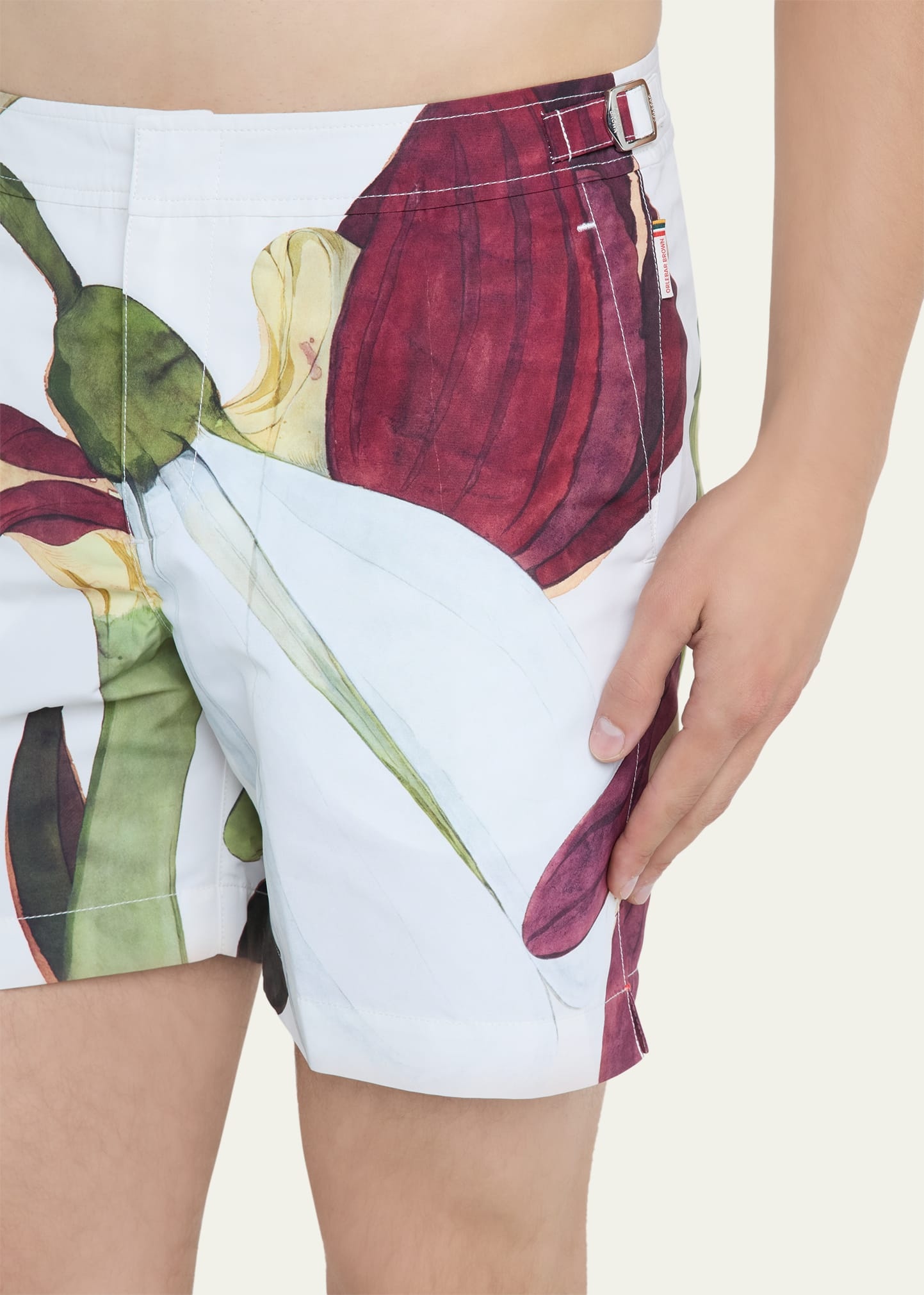 Men's Orchid Print Swim Shorts, 6" inseam - 4