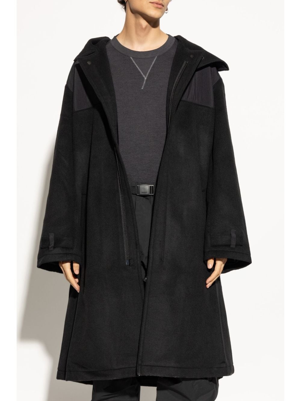 hooded trench coat - 3