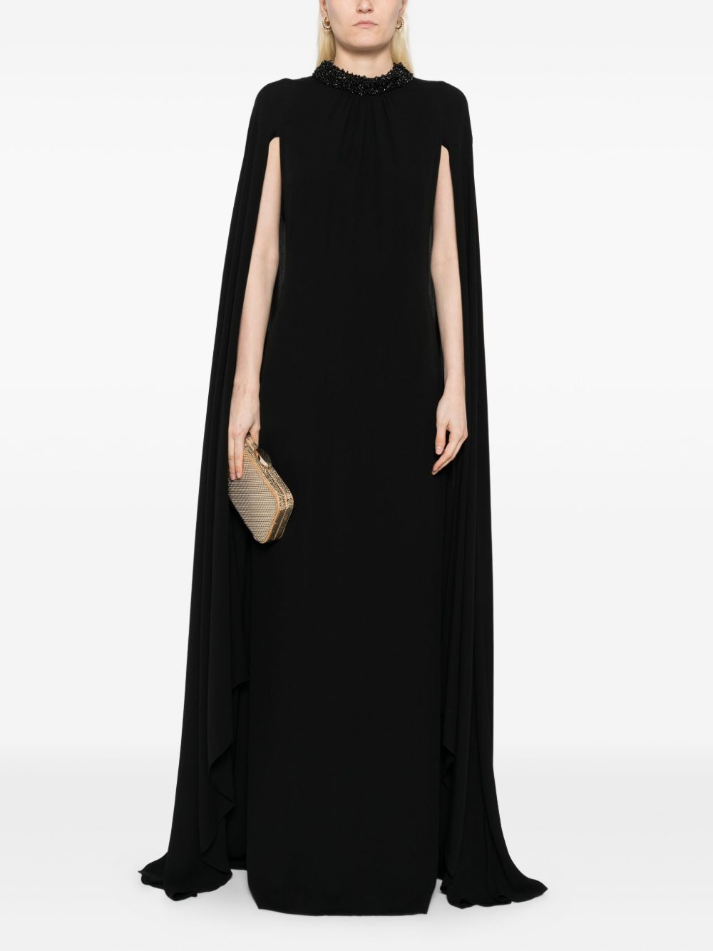 cape design dress - 2