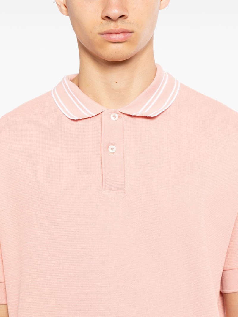 striped collar polo shirt 5