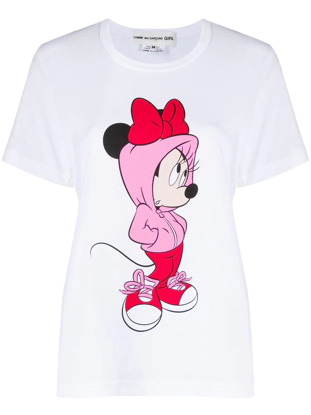 Minnie Mouse-print cotton T-shirt - 1