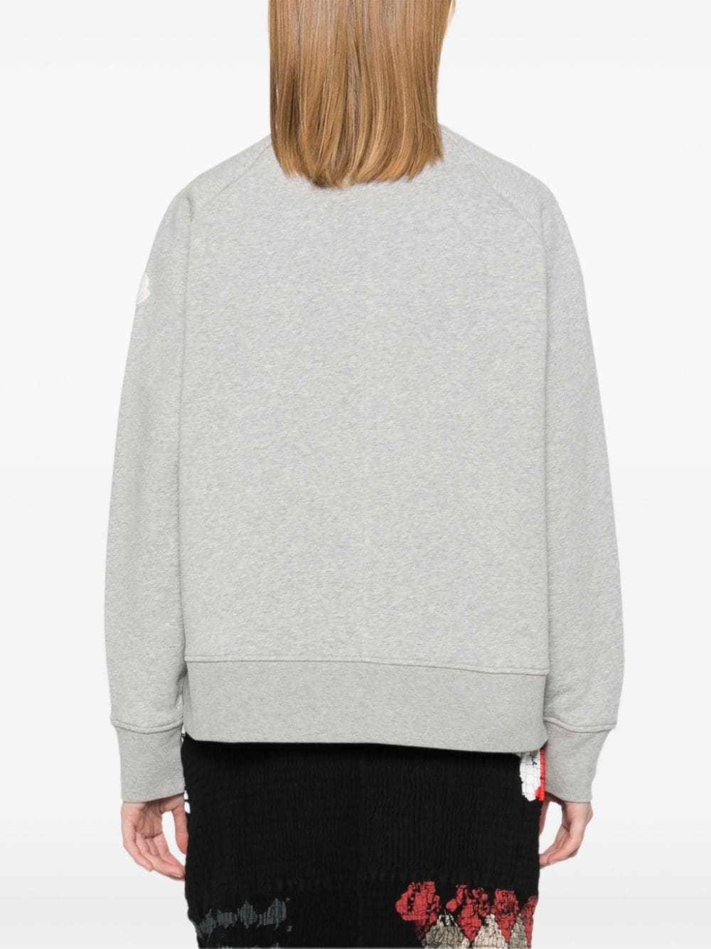 mélange-effect sweatshirt - 4