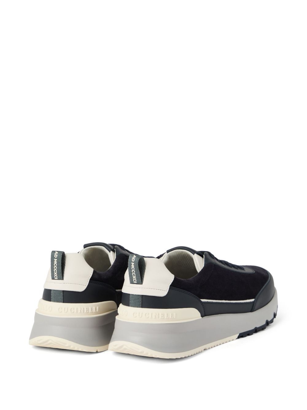 panelled sneakers - 3