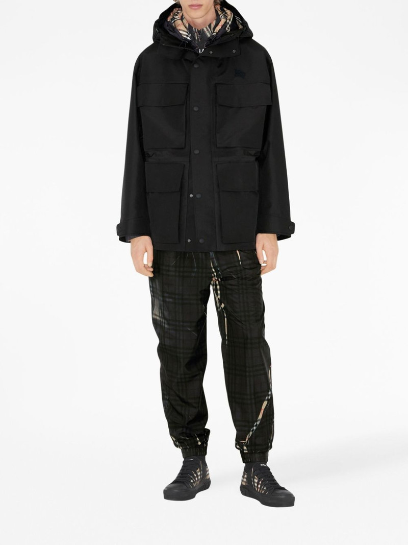 Burberry patch-pocket parka coat outlook