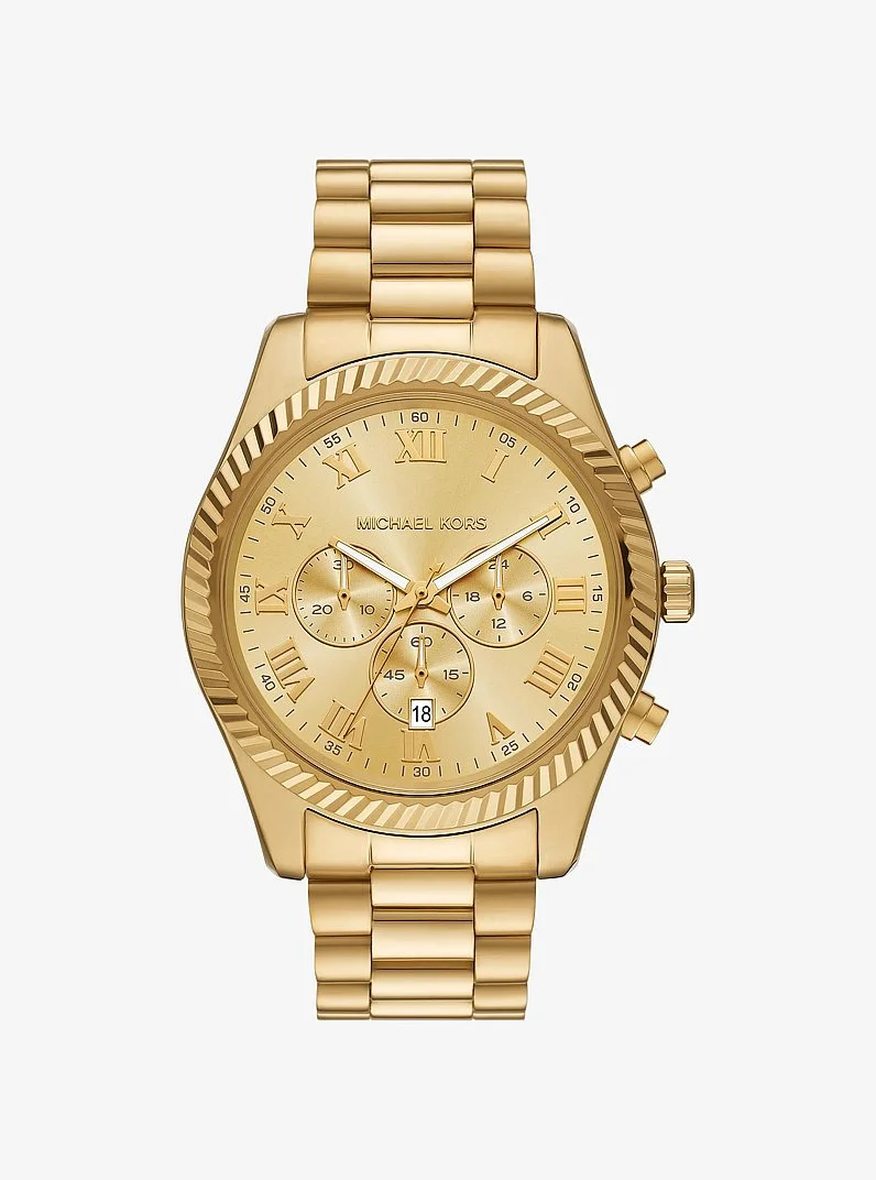 Oversized Lexington Gold-Tone Watch - 1