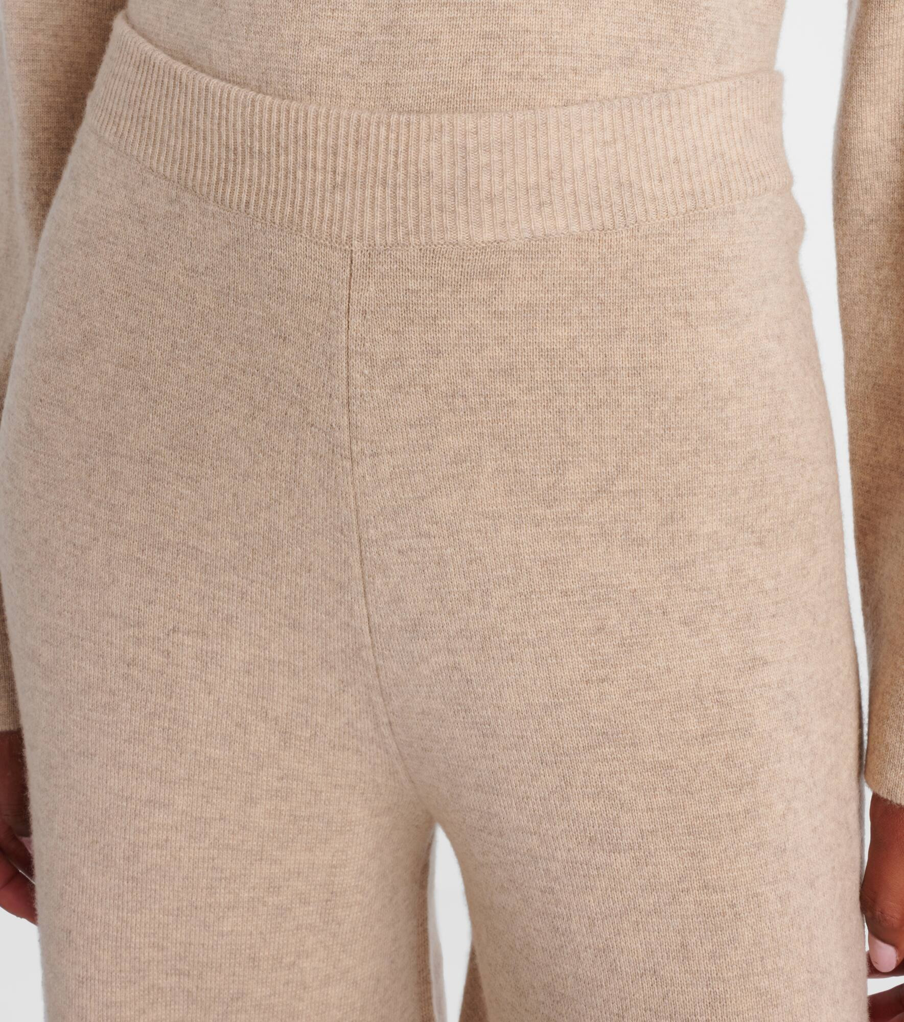 Judy wool and cashmere wide-leg pants - 4