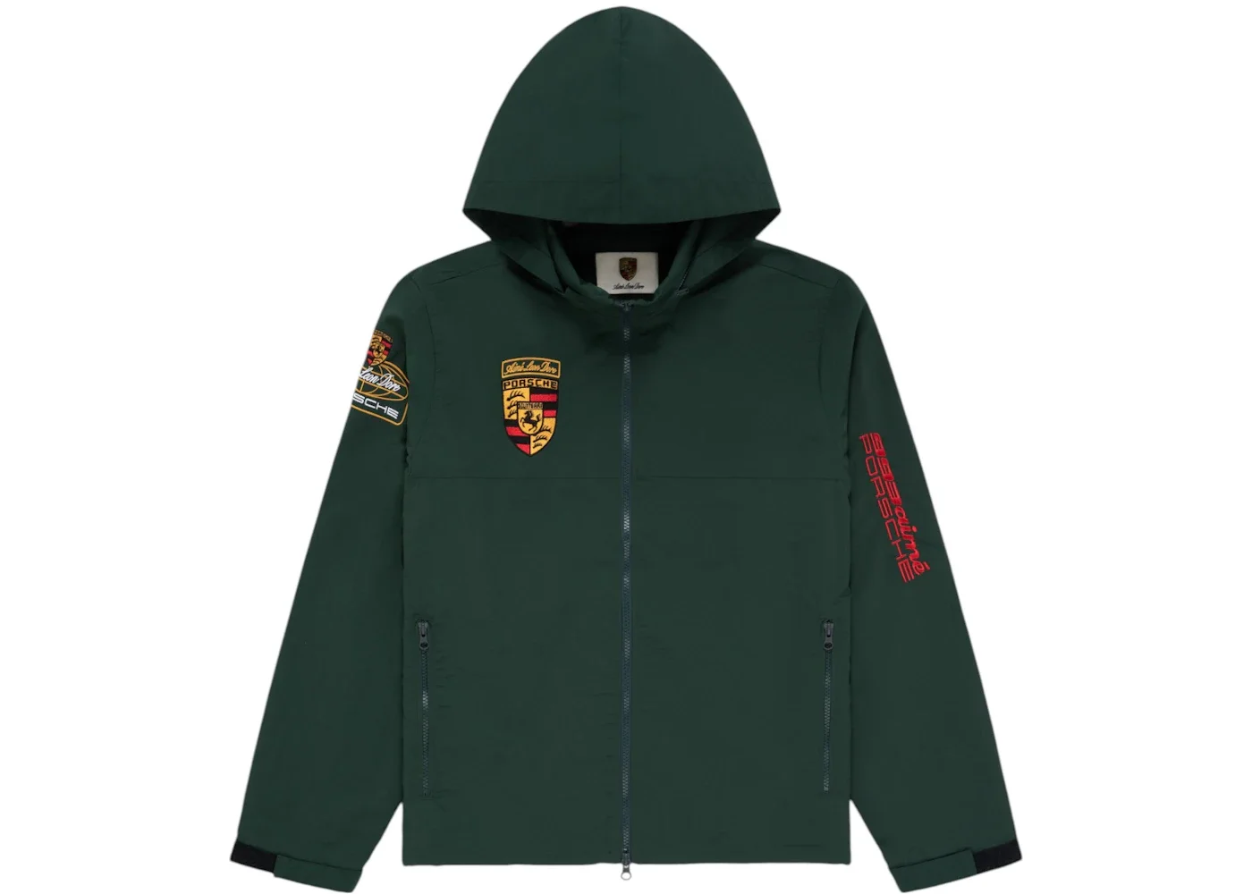 Aime Leon Dore x Porsche 993 Turbo Nylon Track Jacket Green - 1