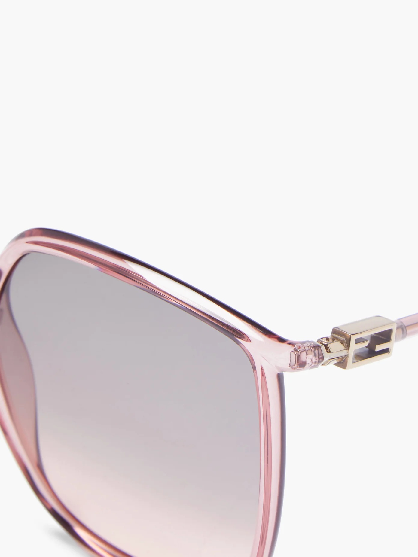 Oversized square acetate sunglasses - 4