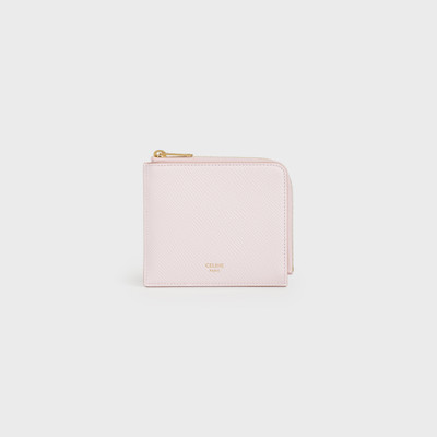 CELINE ZIPPED PURSE WITH REMOVABLE CARD HOLDER  IN  GRAINED CALFSKIN AND SMOOTH LAMBSKIN outlook