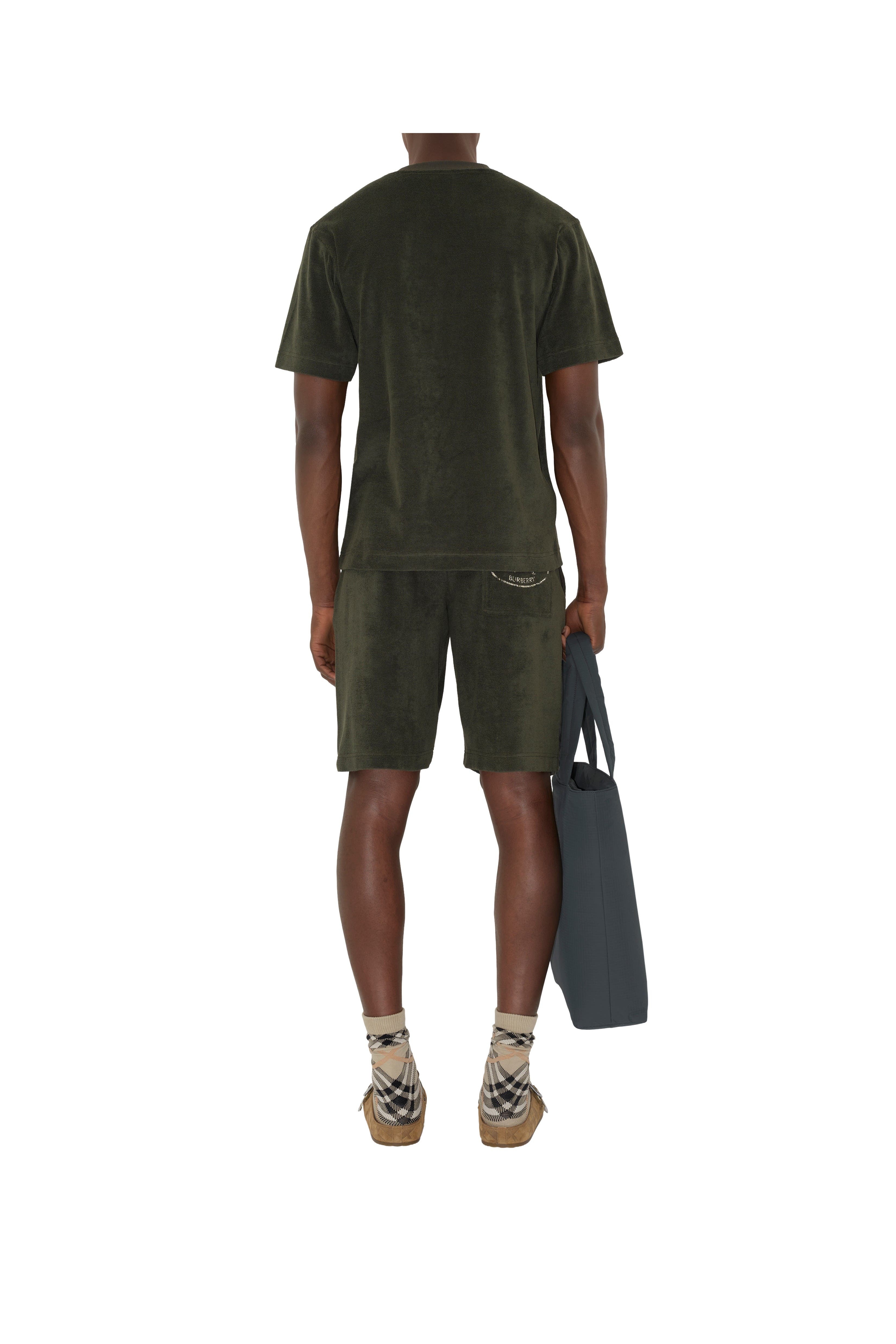 burberry Knight Stamp Towelling T-shirt in Shale Green at Nordstrom - 4