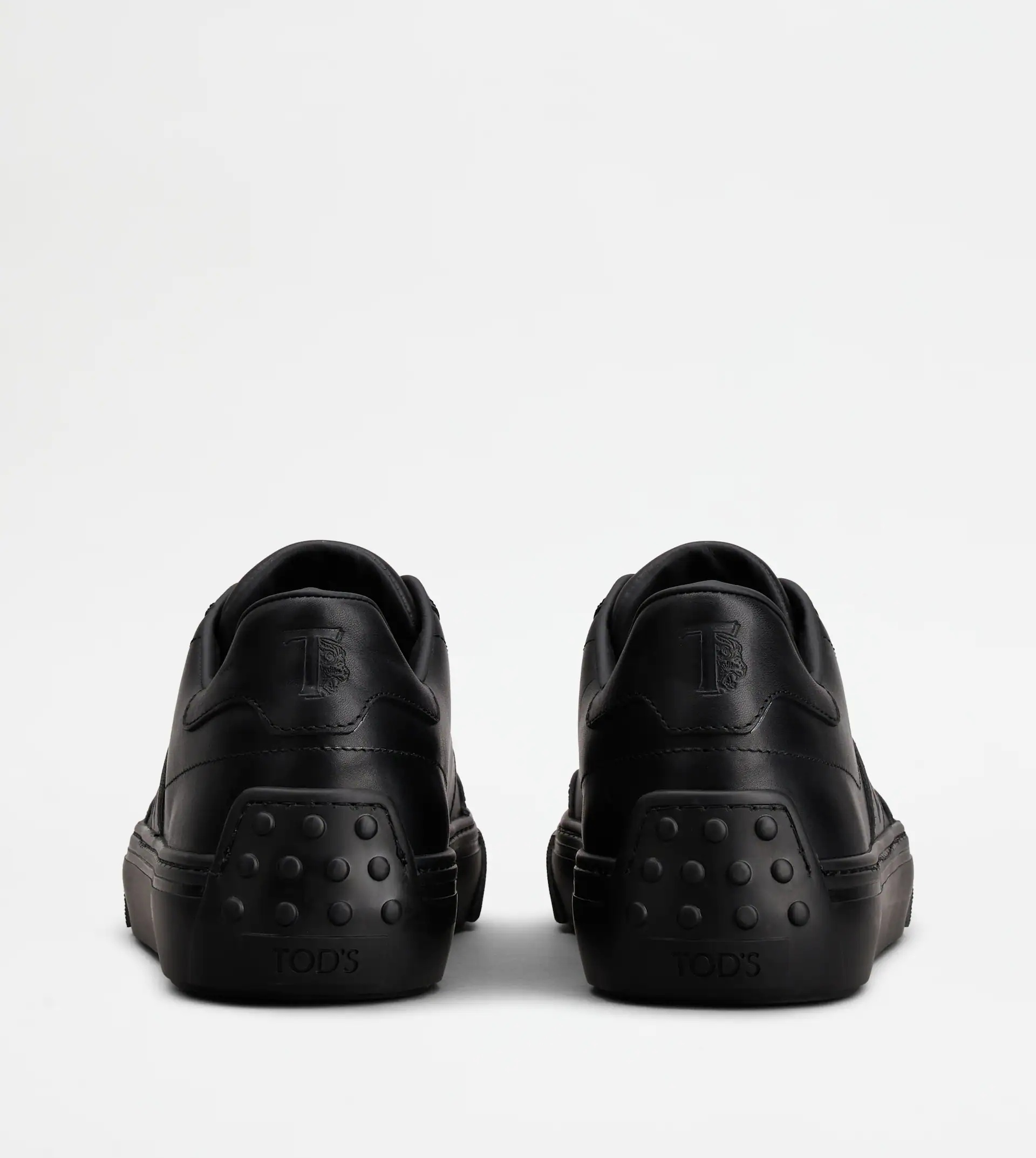 TOD'S SNEAKERS IN LEATHER - BLACK - 2