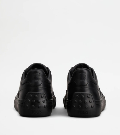 Tod's TOD'S SNEAKERS IN LEATHER - BLACK outlook