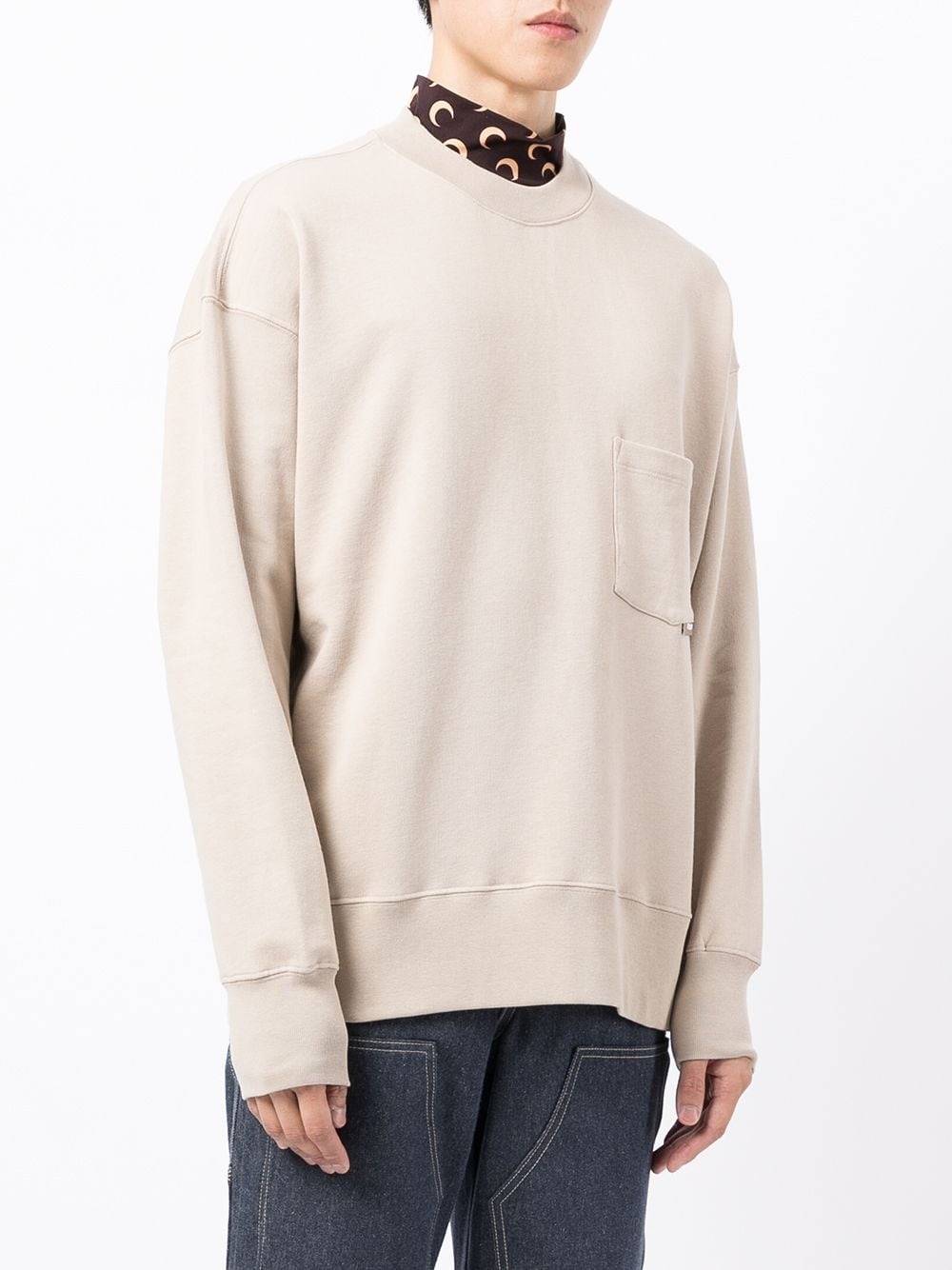 patch pocket sweatshirt - 3