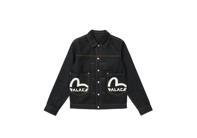 PALACE EVISU CLASSIC SEAGULL DENIM 재킷 INDIGO RAW - 1