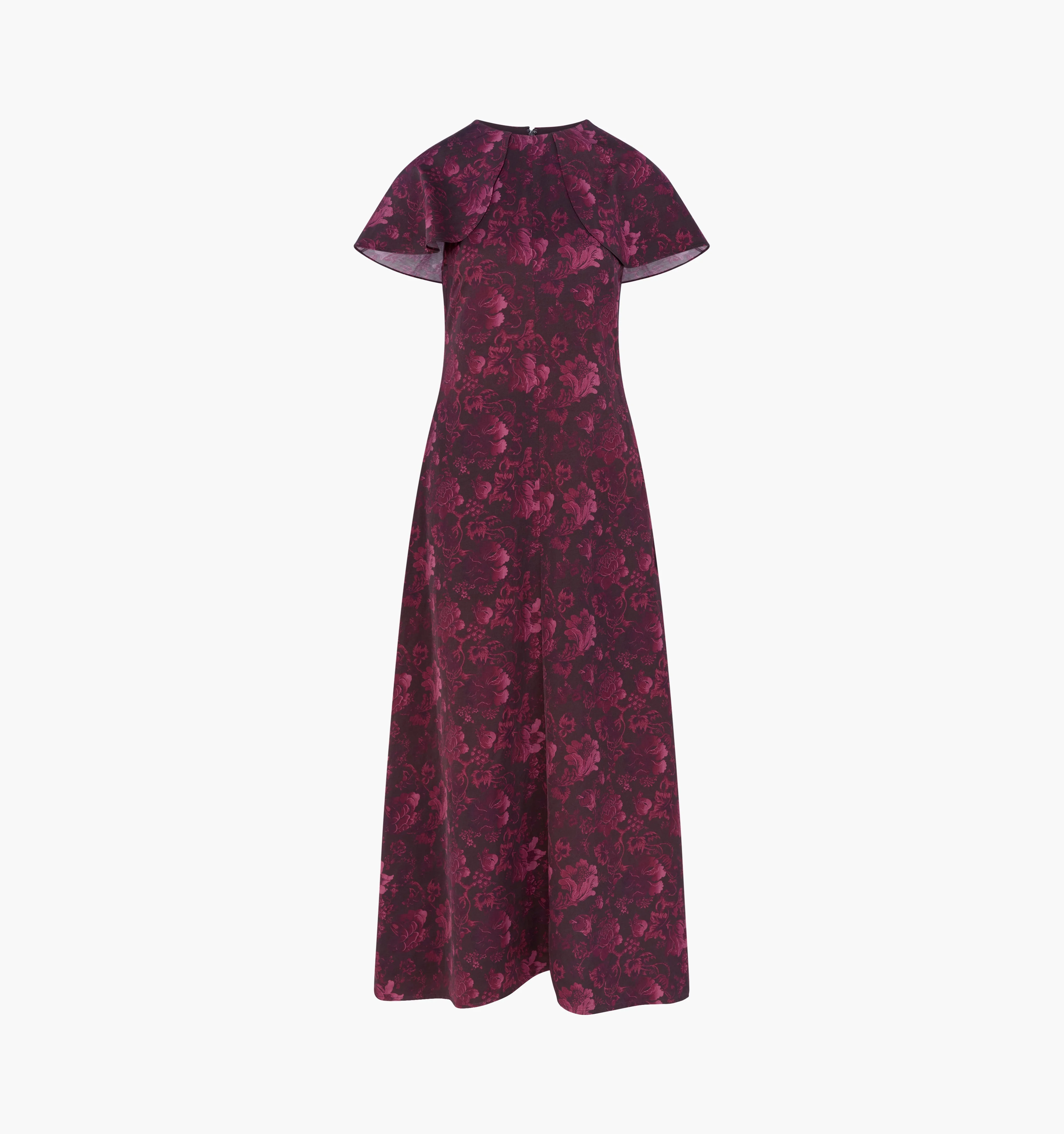 The Davina Dress - Annabelle Botanica Burgundy - 1