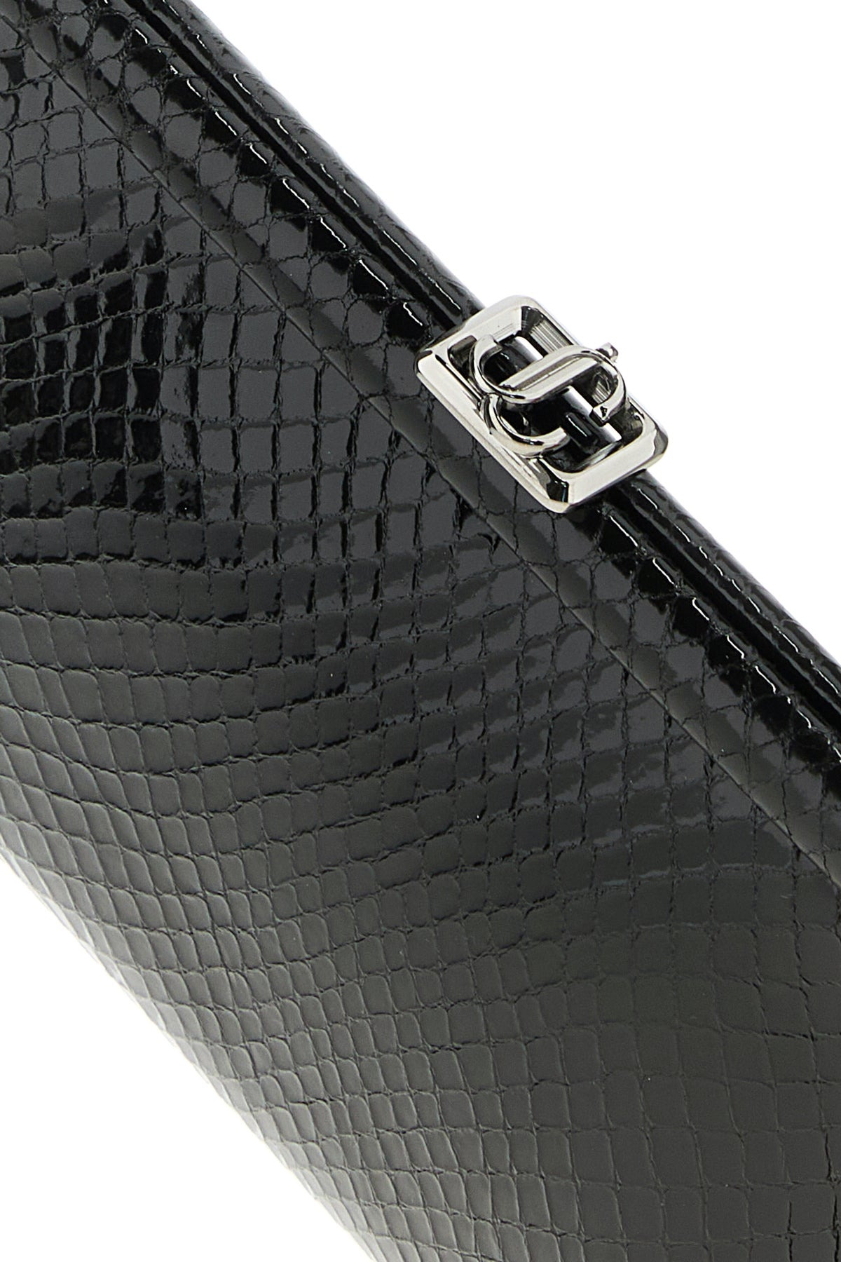 Black leather Skylar clutch - 4