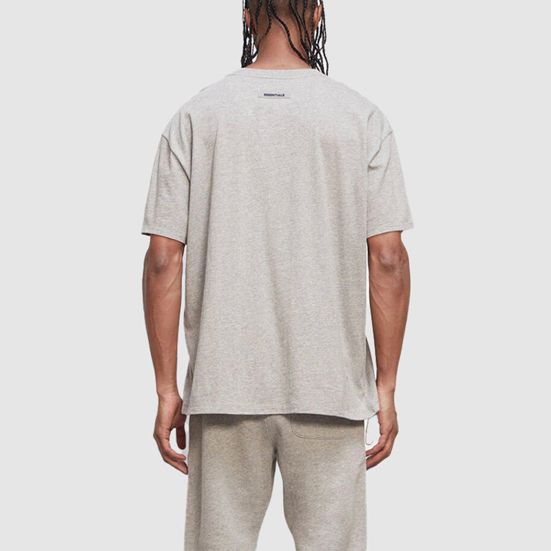 Fear of God Essentials FW20 Logo Tee 'Heather Oatmeal' 0125250500229260 4