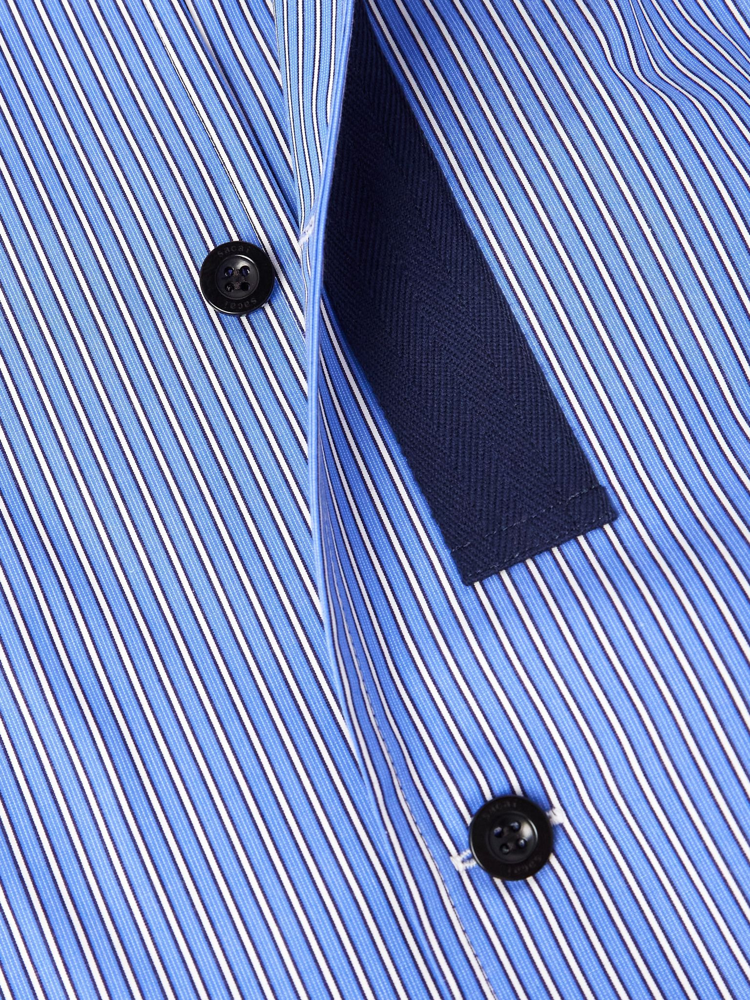 Striped Cotton-Poplin Shirt Blue - 4