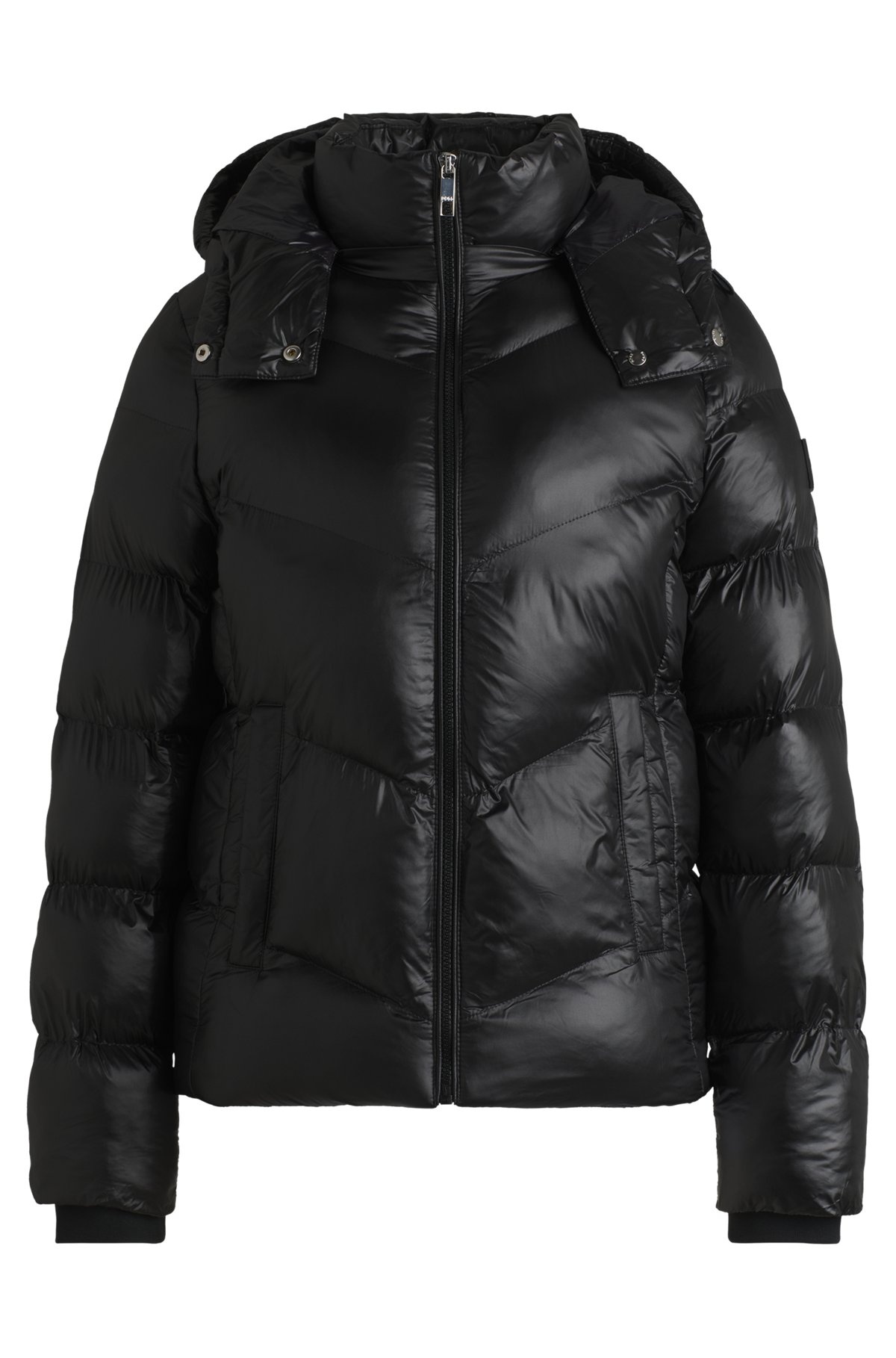 WATER-REPELLENT PADDED JACKET WITH ADJUSTABLE HOOD - 1