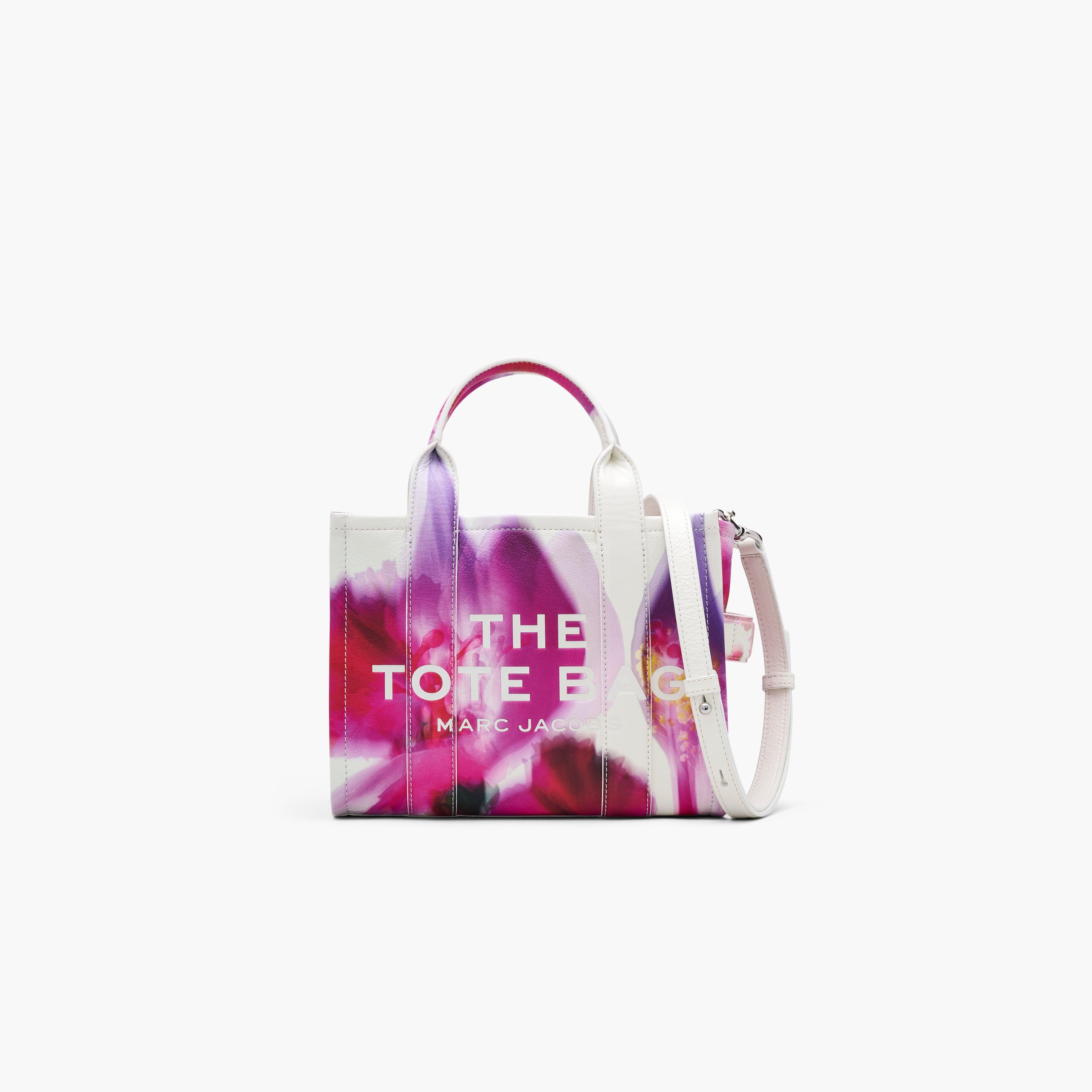 THE FUTURE FLORAL LEATHER SMALL TOTE BAG - 1