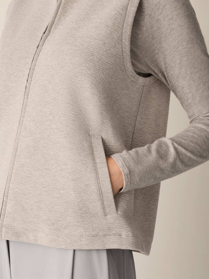 Textured Cotton Doubleknit Vest 5