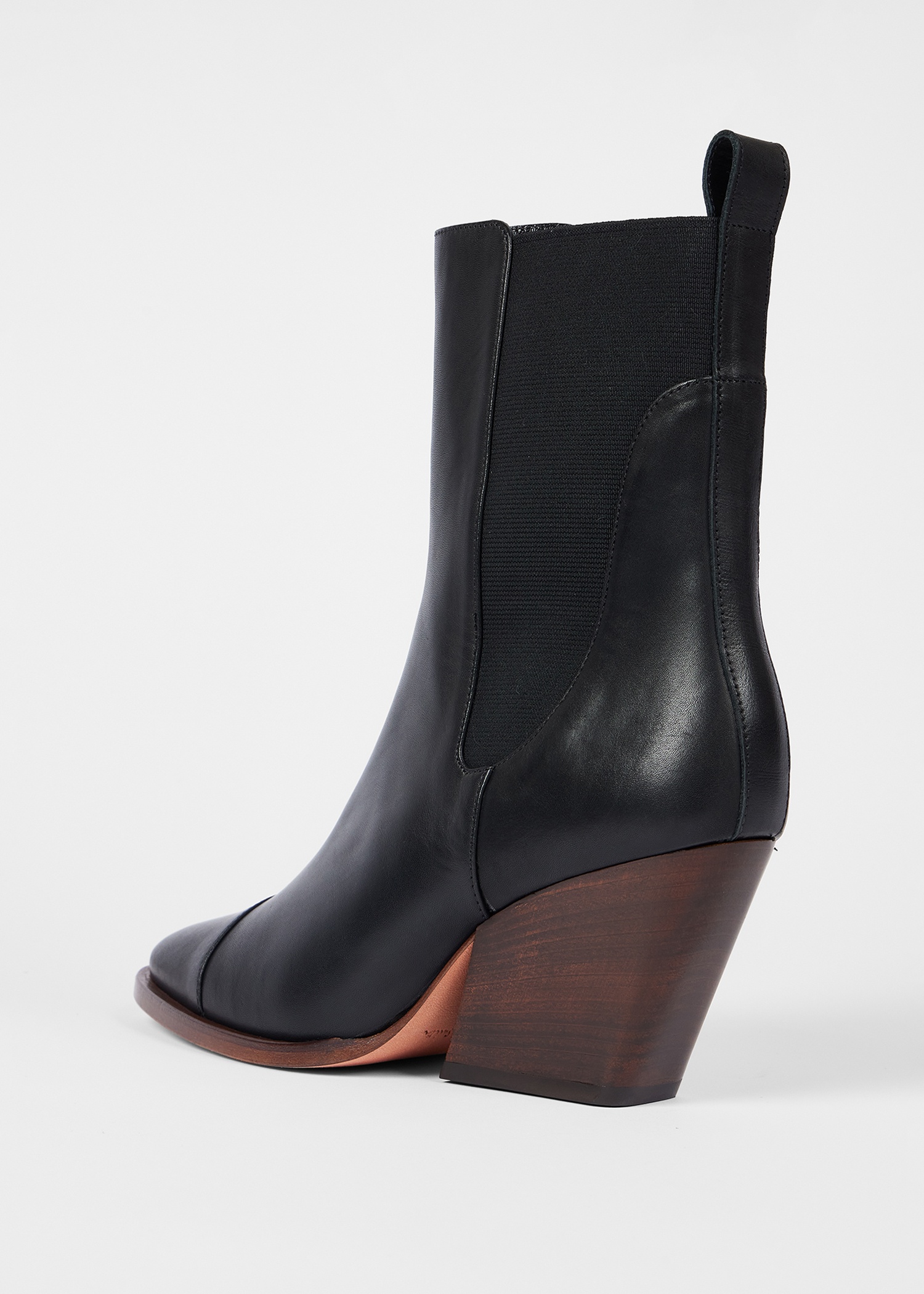 Women's Black Leather 'Topaz' Boots - 4
