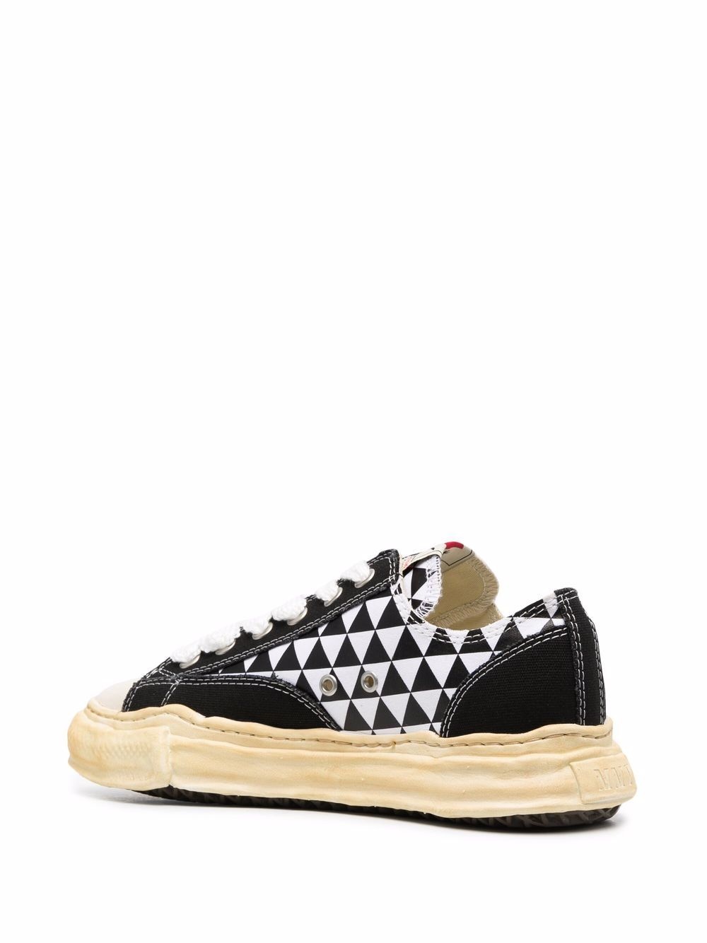 geometric-print low-top sneakers - 3