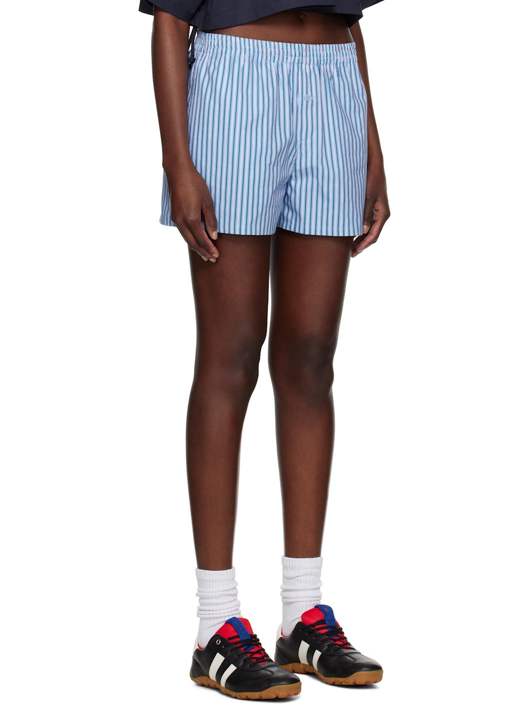 Blue Stripe Classic Shorts - 2