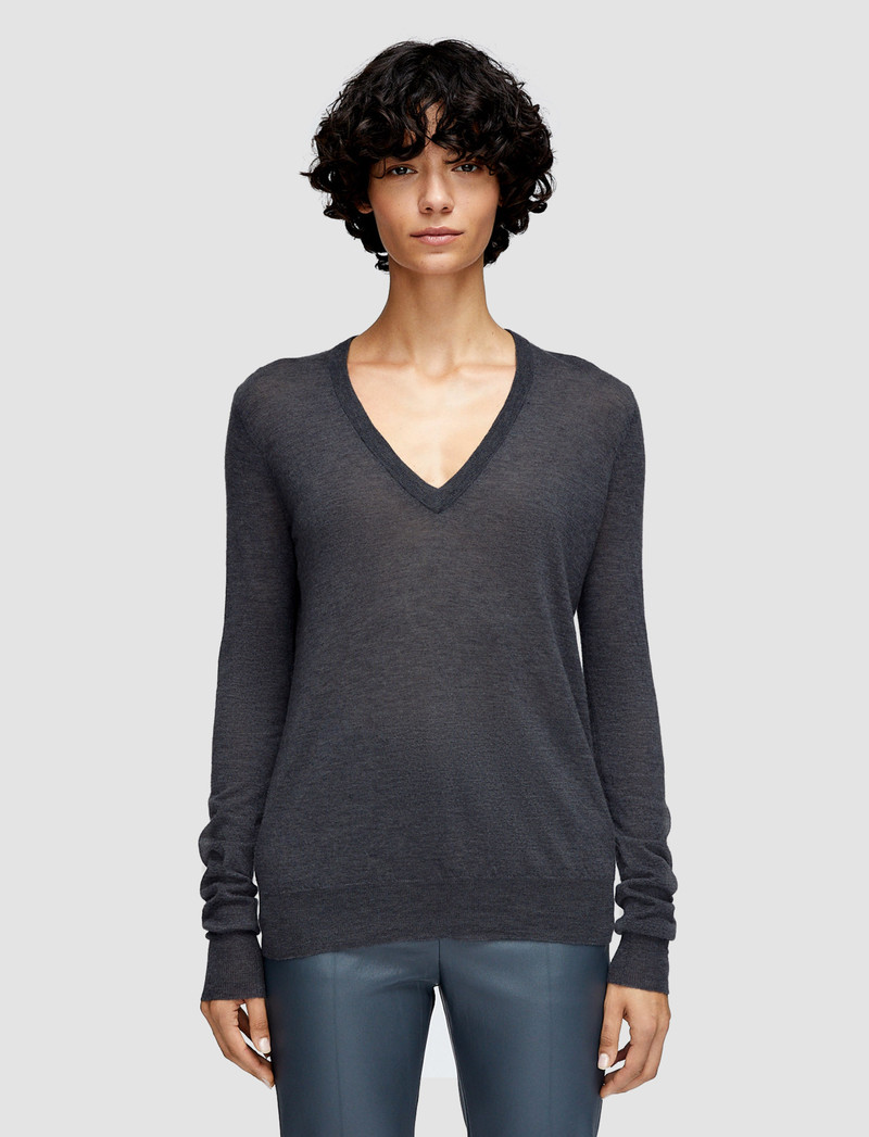 Cashair V Neck Jumper 3