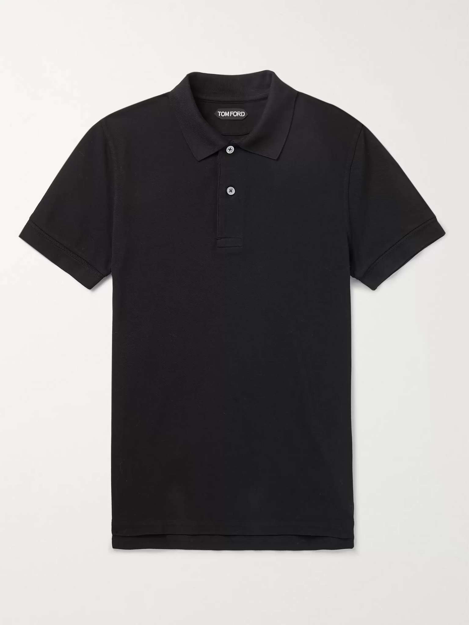 Slim-Fit Cotton-Piqué Polo Shirt - 1