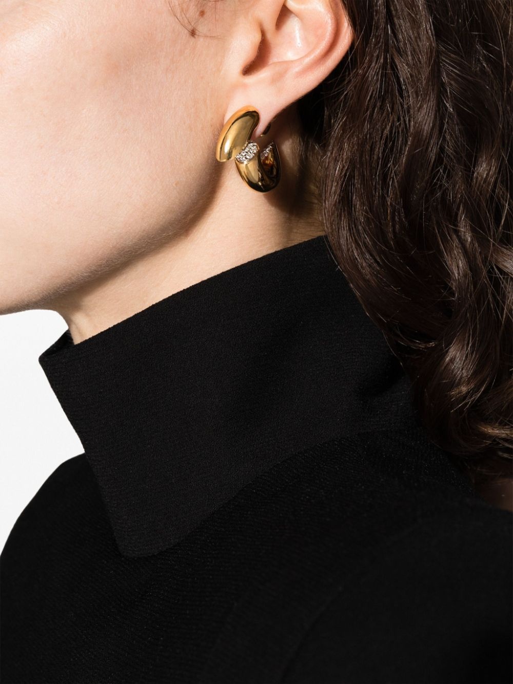 Sequence rhinestone-embellished earrings - 2