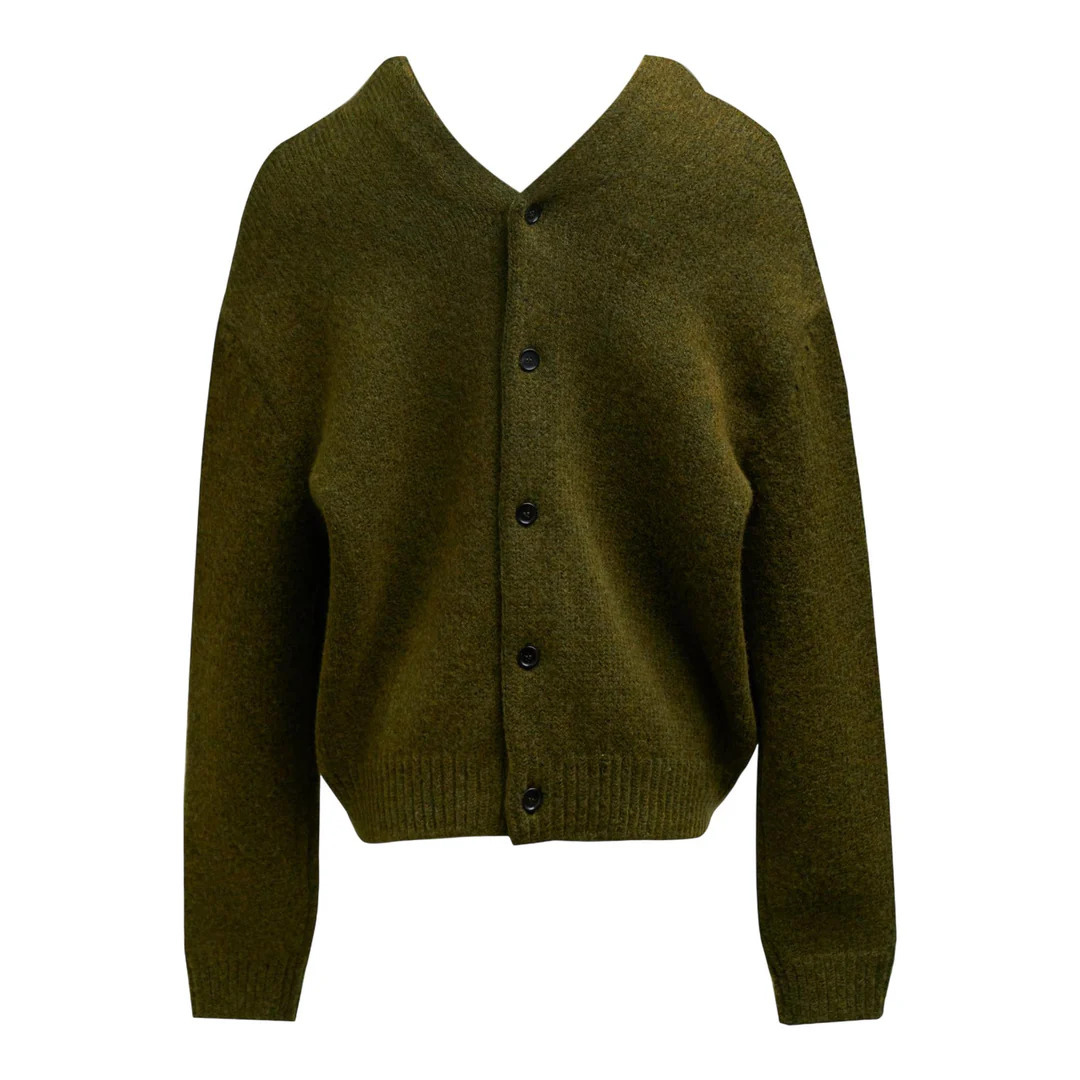 Green Strap Point Cardigan - 2