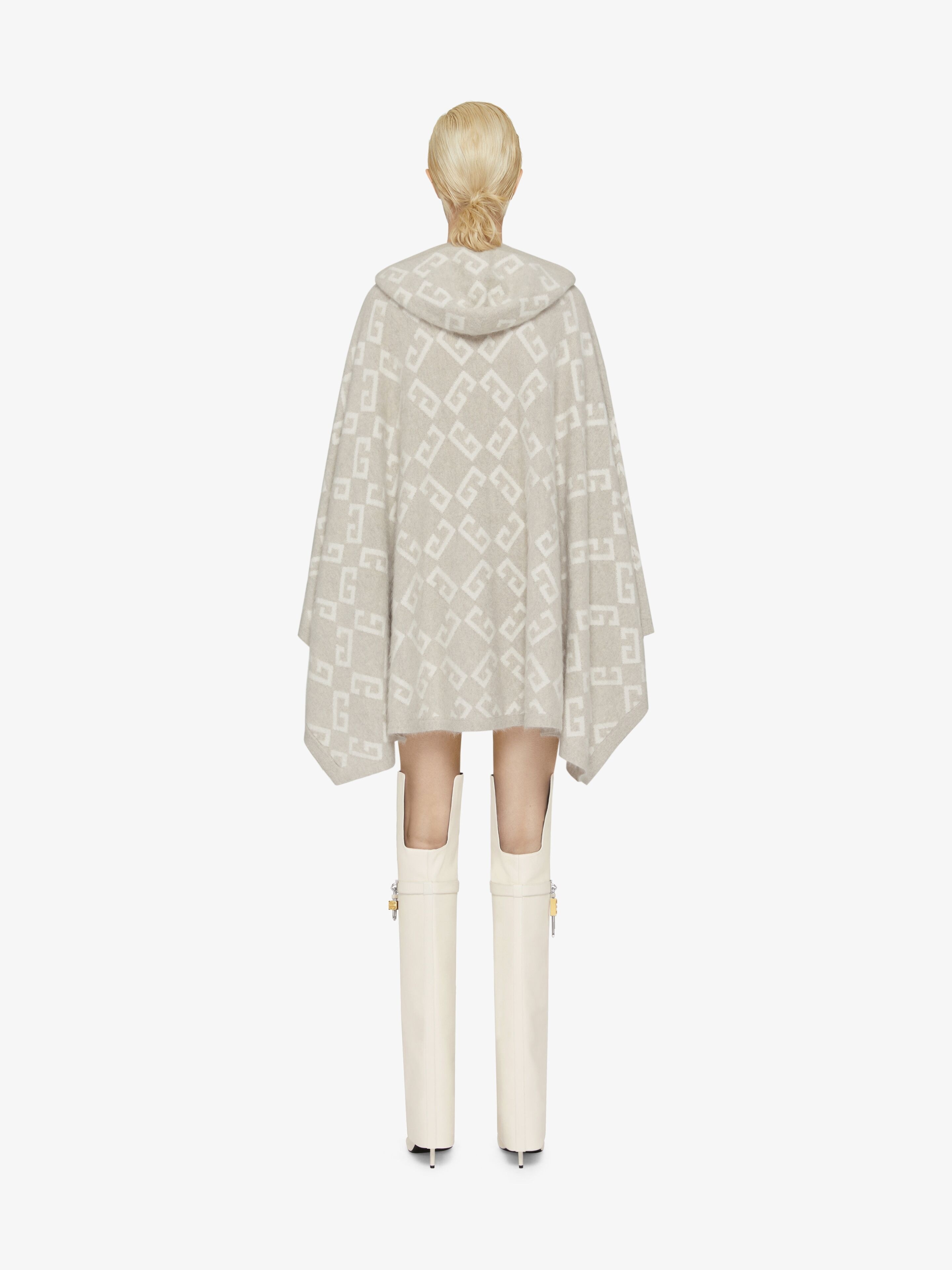 PONCHO IN MONOGRAM 72 JACQUARD - 4