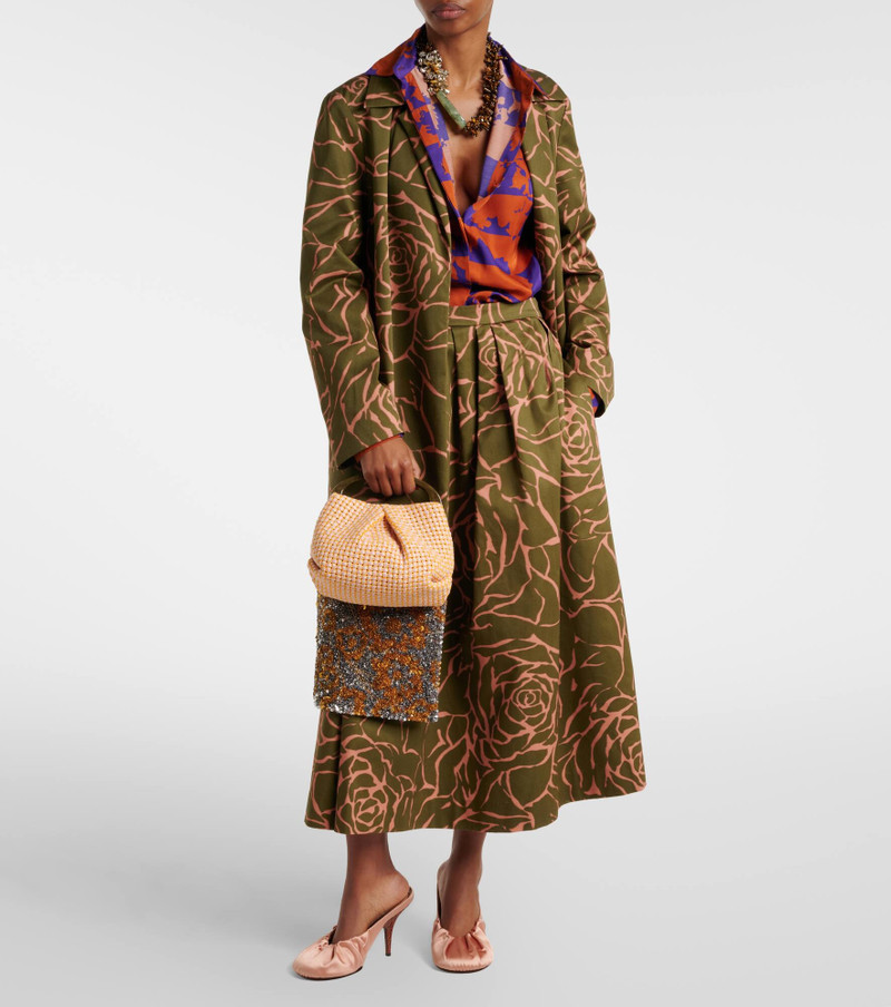 Dries Van Noten Woven raffia-effect top-handle bag outlook