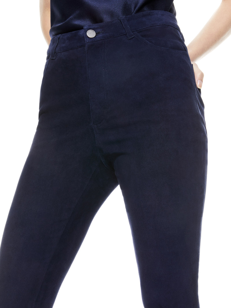 MIKAH SINGLE BUTTON SUEDE PANT 5