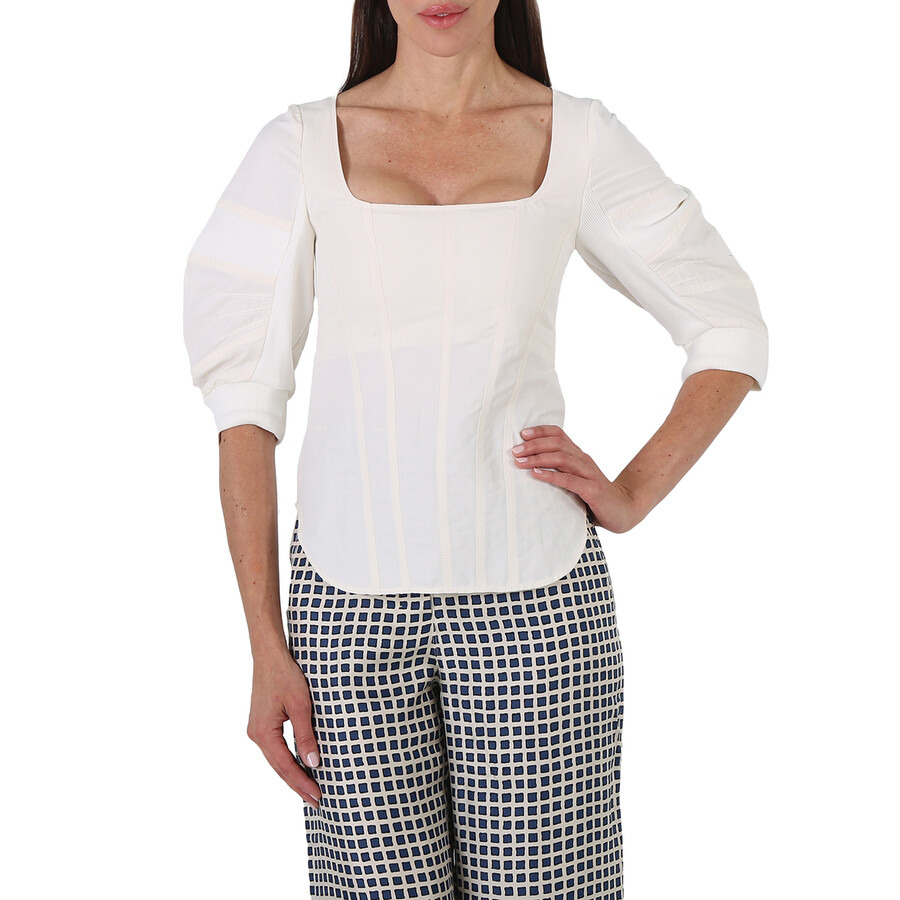 Stella Mccartney Ladies Fiona Puff-sleeve Blouse - 3