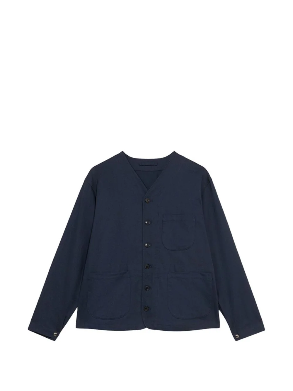 buttoned cotton jacket - 1