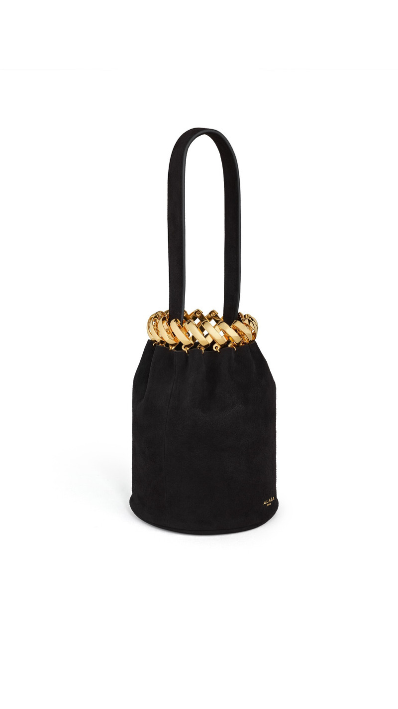 Alaïa MOTION BRACELET BAG IN SUEDE outlook