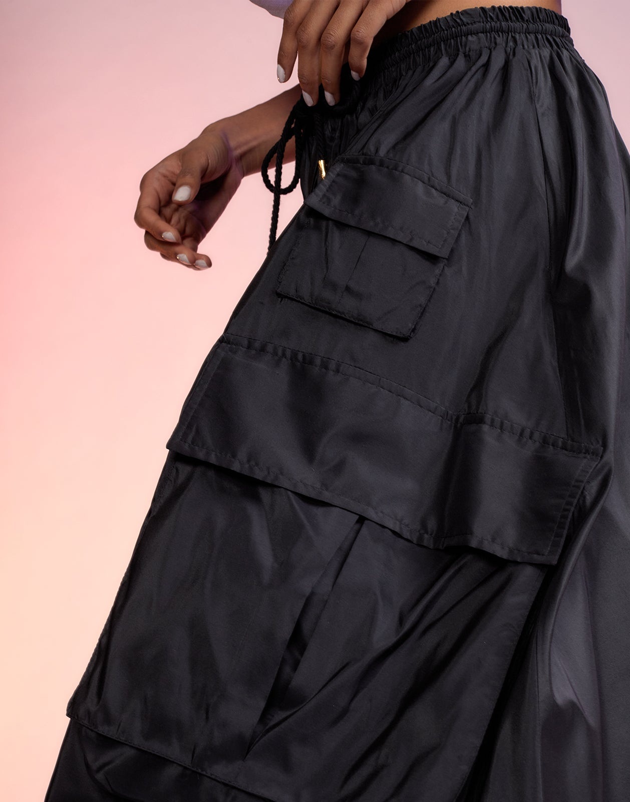 Taffeta Cargo Skirt - 8