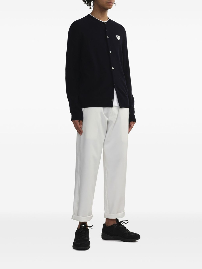 Comme des Garçons PLAY heart-appliqué cardigan outlook