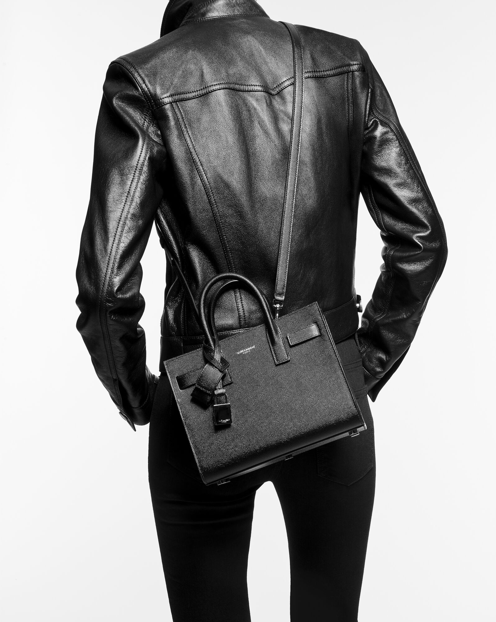 sac de jour nano in grain de poudre embossed leather - 2
