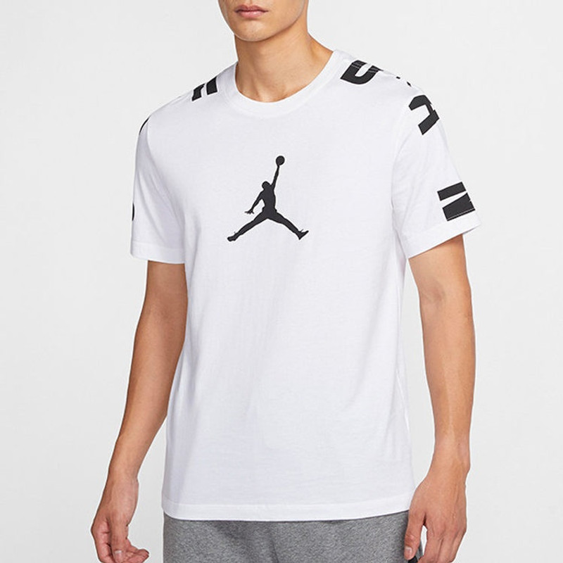 Jordan Air Jordan Casual Sports Round Neck Pullover Short Sleeve White CZ2490-100 outlook