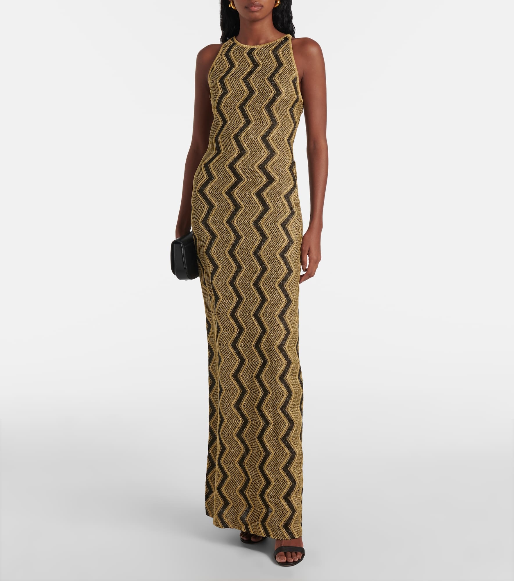 Zig Zag lamé maxi dress - 2