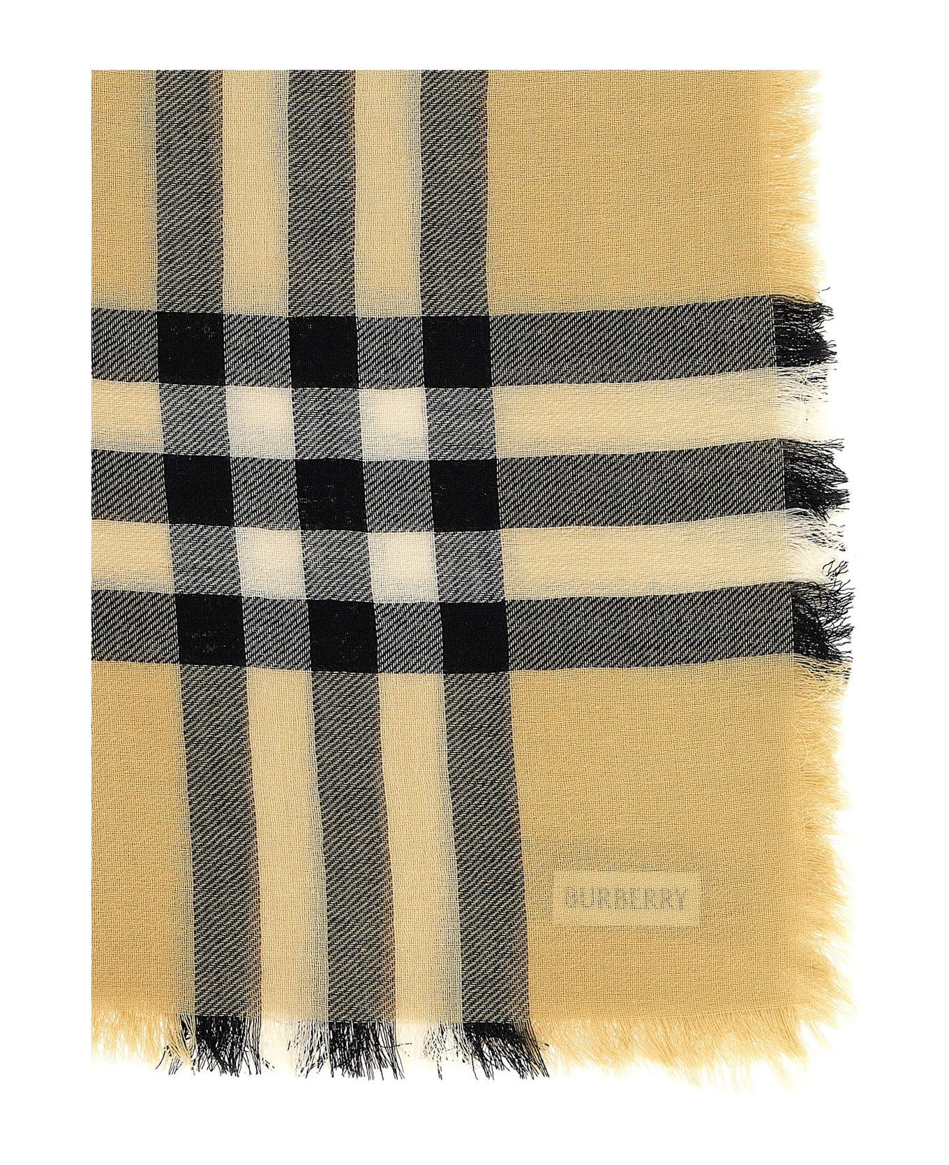 Check Wool Scarf - 2