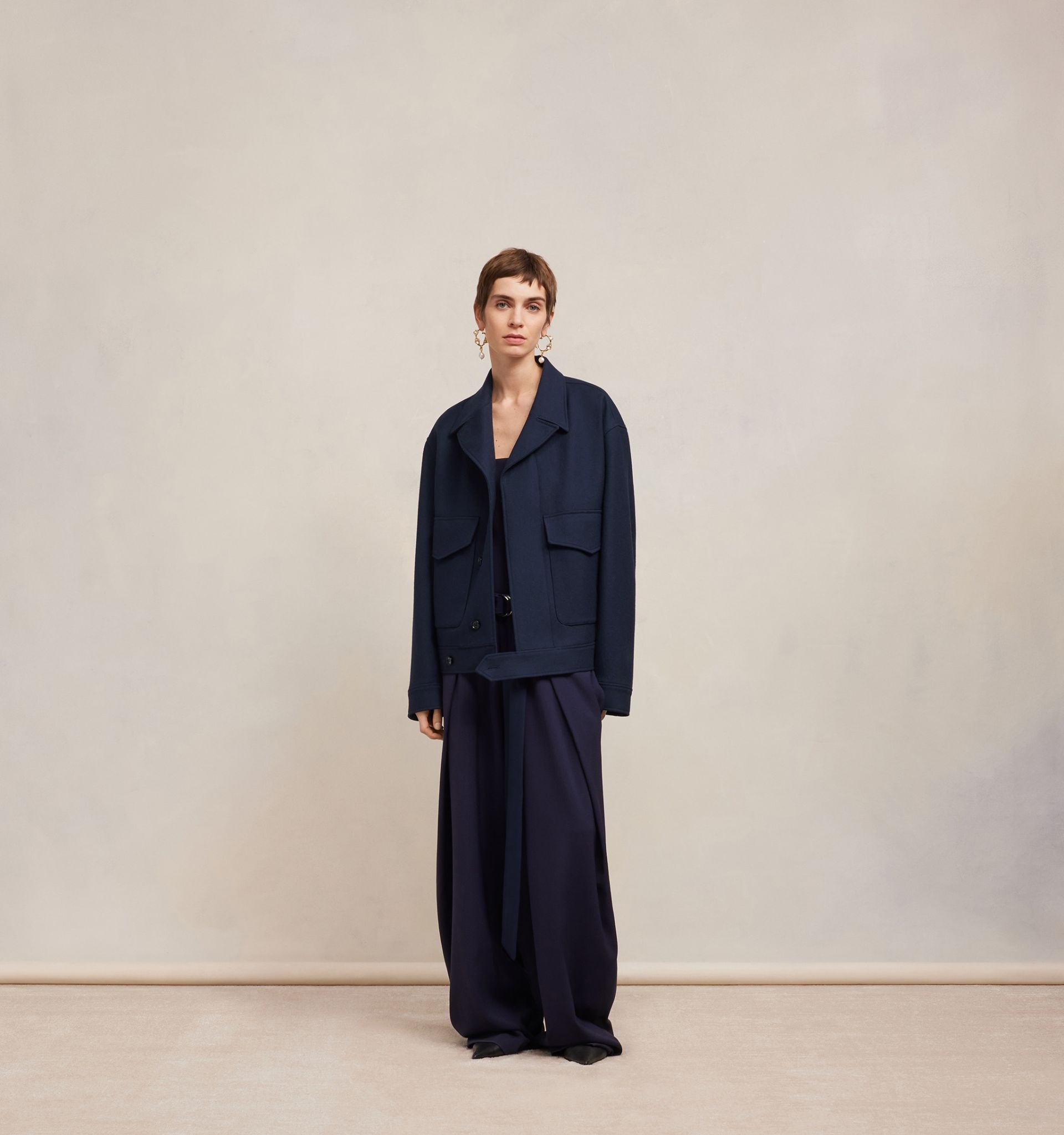 Oversize Buttoned Jacket - 3
