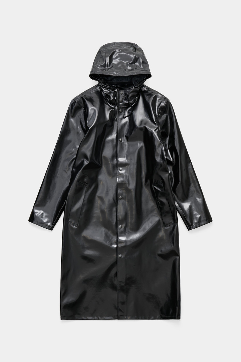 Stockholm Long Opal Raincoat Black 5