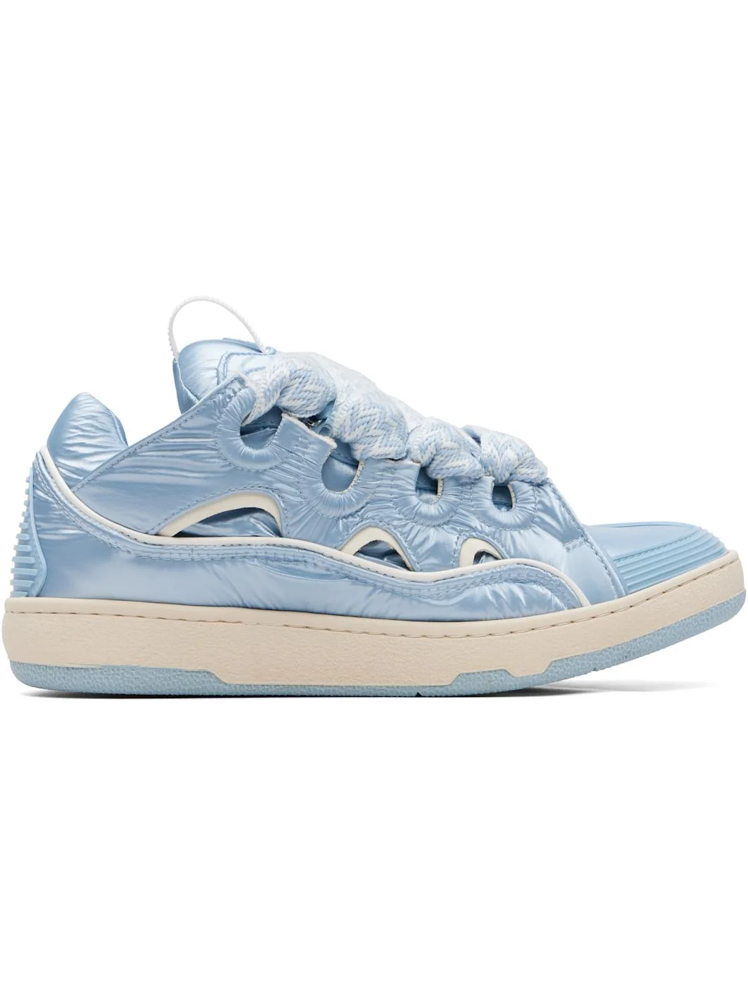 Blue Nylon Curb Sneakers - 1