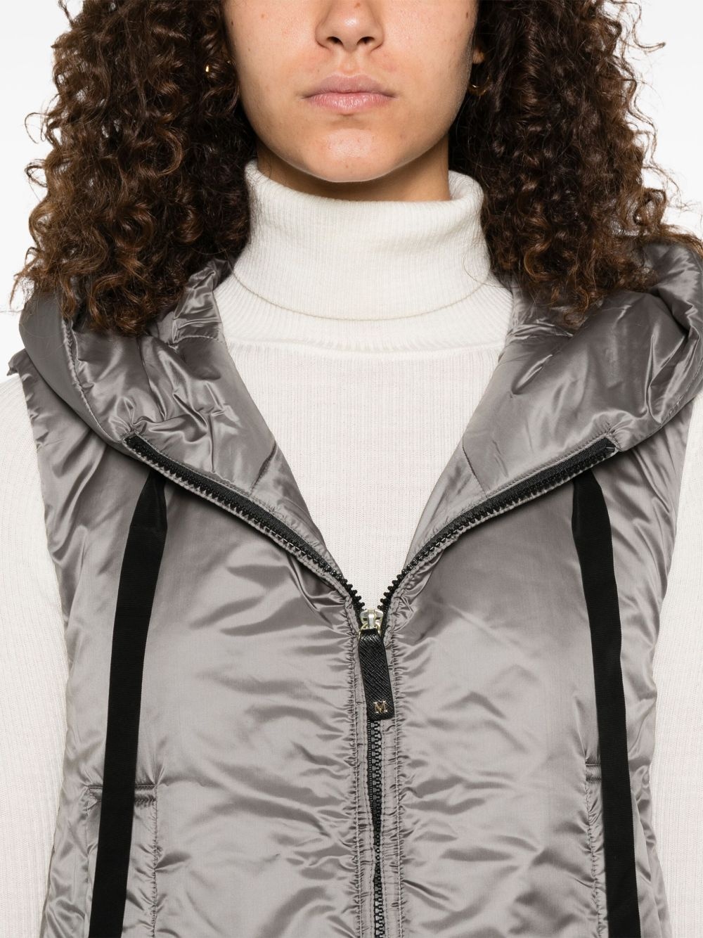 Greengo hooded zip-front gilet - 5