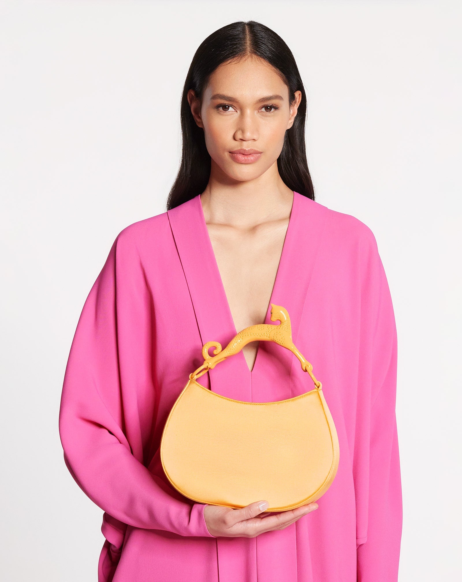 SATIN HOBO CAT BAG SM - 4