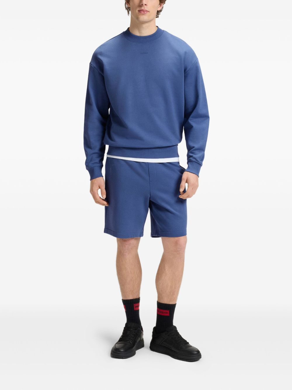 drawstring track shorts - 2